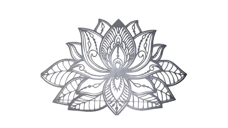 Fleur de lotus en métal