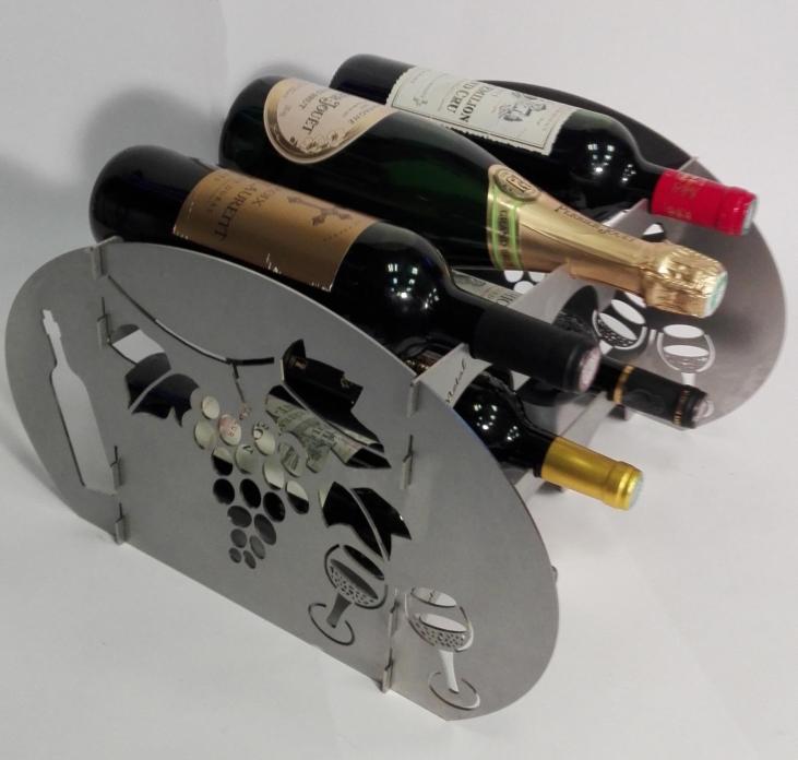 Porte bouteilles Vignoble en métal