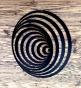 Décoration spirale ovale en métale Couleur : Noir RAL 9005
