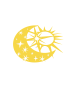 Soleil Lune métal Couleur : RAL 1018 jaune zinc