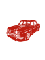 Gordini métal Petit modèle Couleur : RAL 3001 rouge sécurité