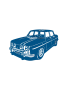 Gordini métal Petit modèle Couleur : RAL 5005 bleu sécurité